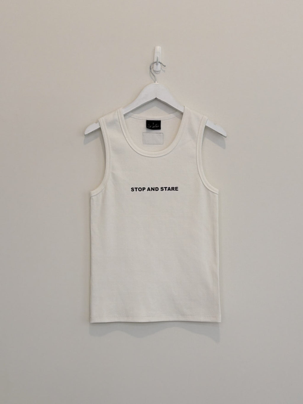 Stop N Stare White Tank