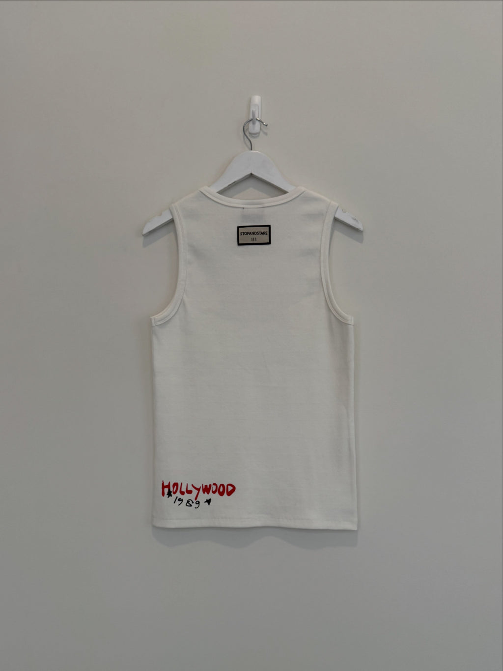 Stop N Stare White Tank